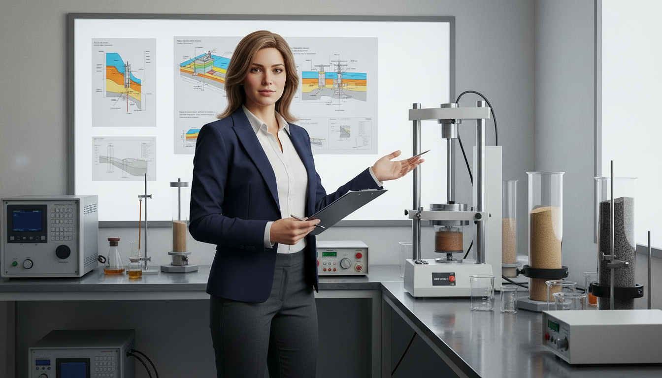 Инженерно-геологические изыскания и определение физико-механических свойств грунтов в полевых и лабораторных условиях