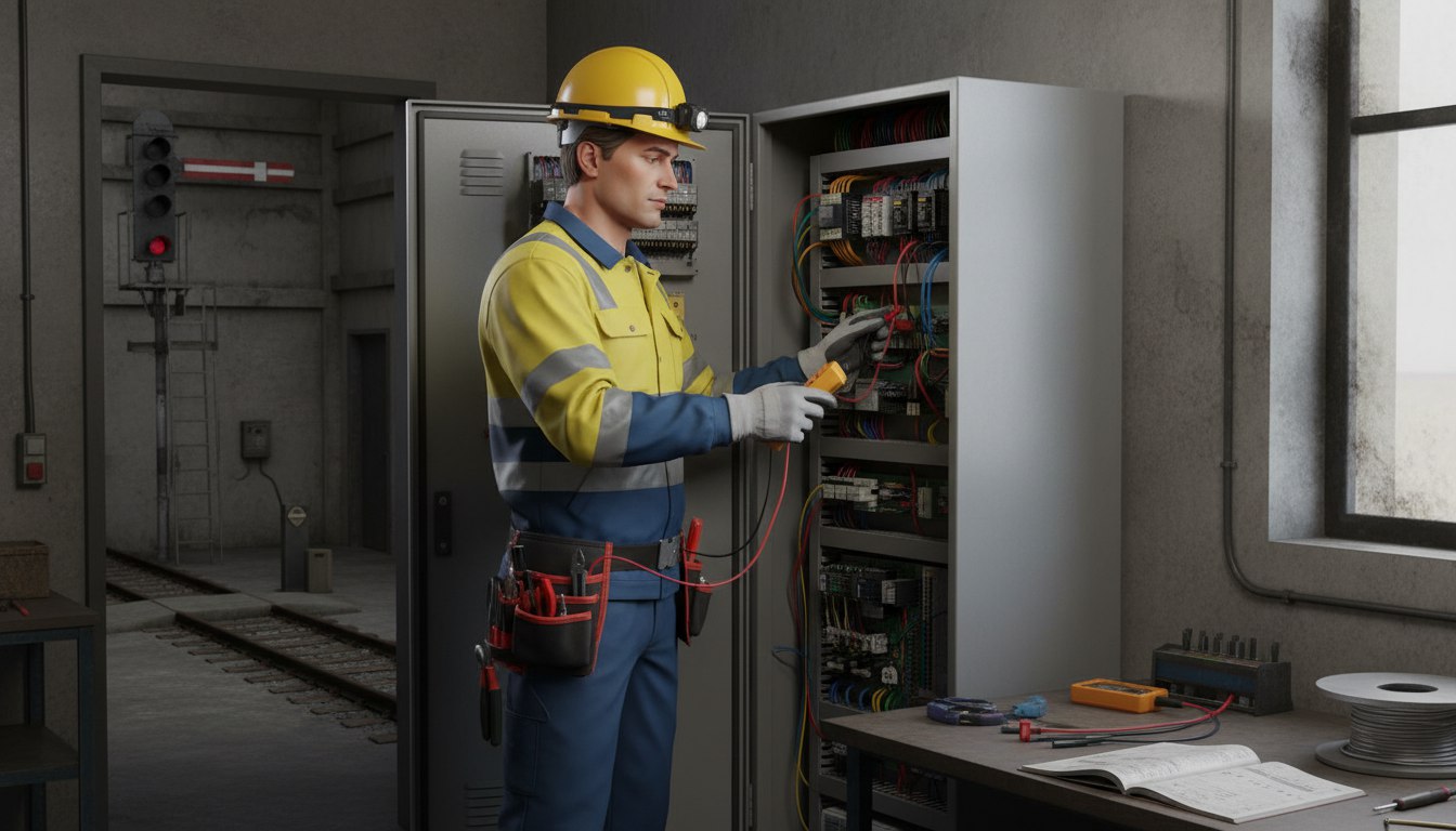 Электромонтер по обслуживанию и ремонту устройств сигнализации, централизации и блокировки 4 разряда