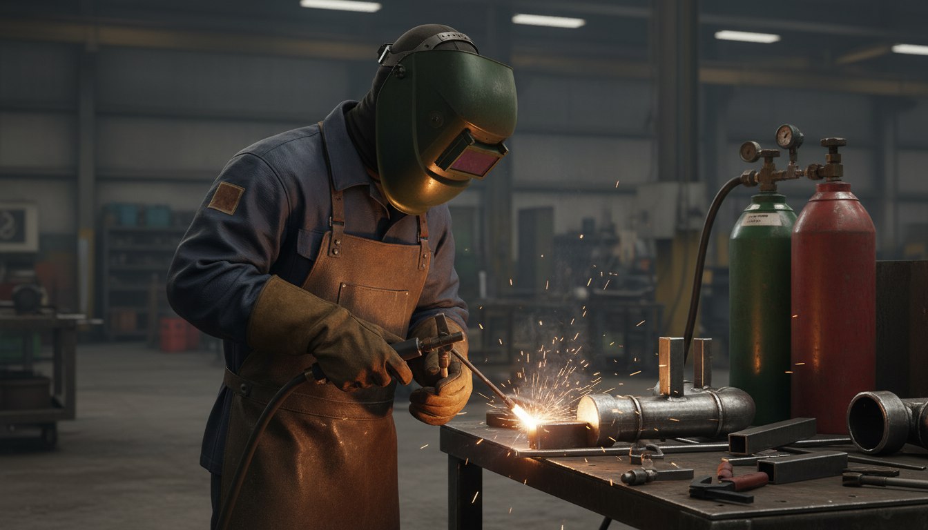 Сварщик газовой сварки