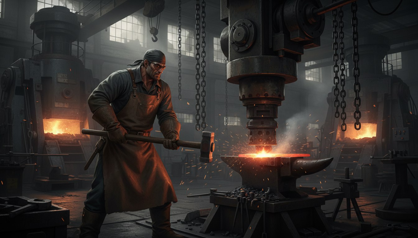 Кузнец на молотах и прессах 4 разряда