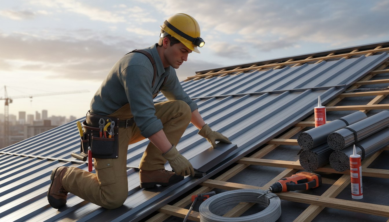 Кровельщик по стальным кровлям 2, 3 разряда