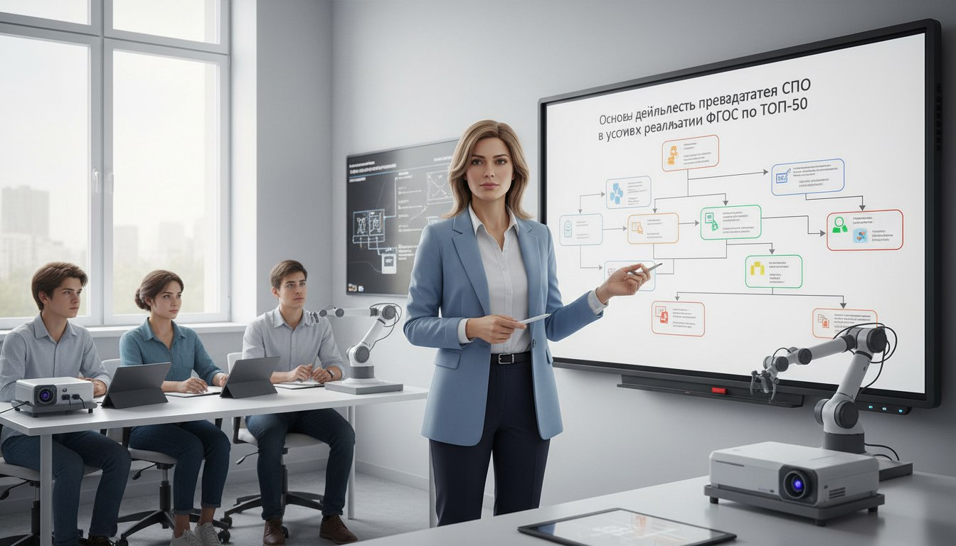 Основы деятельности преподавателя СПО в условиях реализации ФГОС по ТОП-50