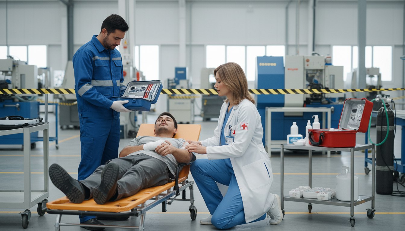 Оказание первой помощи пострадавшим при повреждении здоровья на производстве