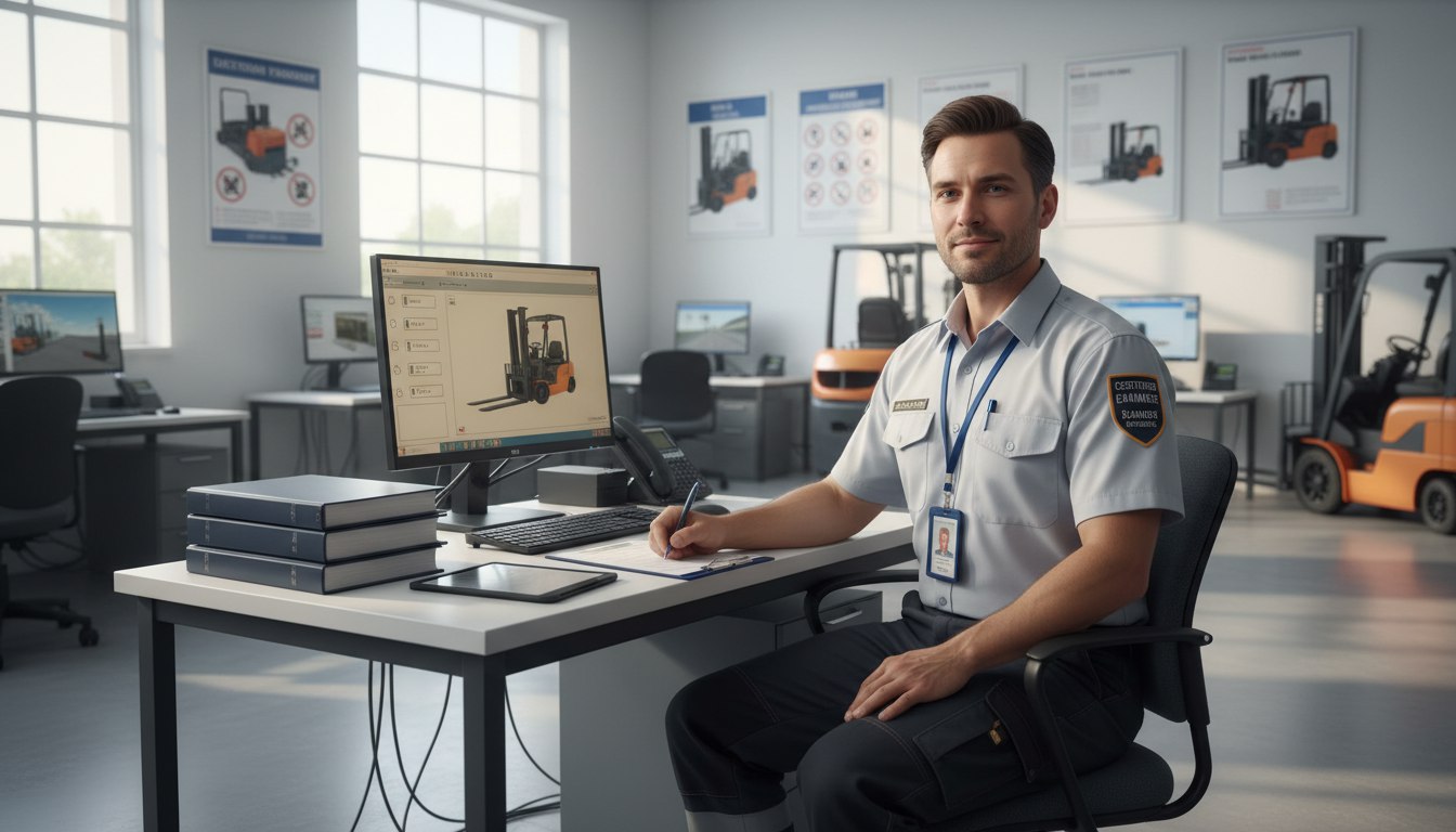 Проверка знаний на право вождения промышленного напольного безрельсового колесного транспорта