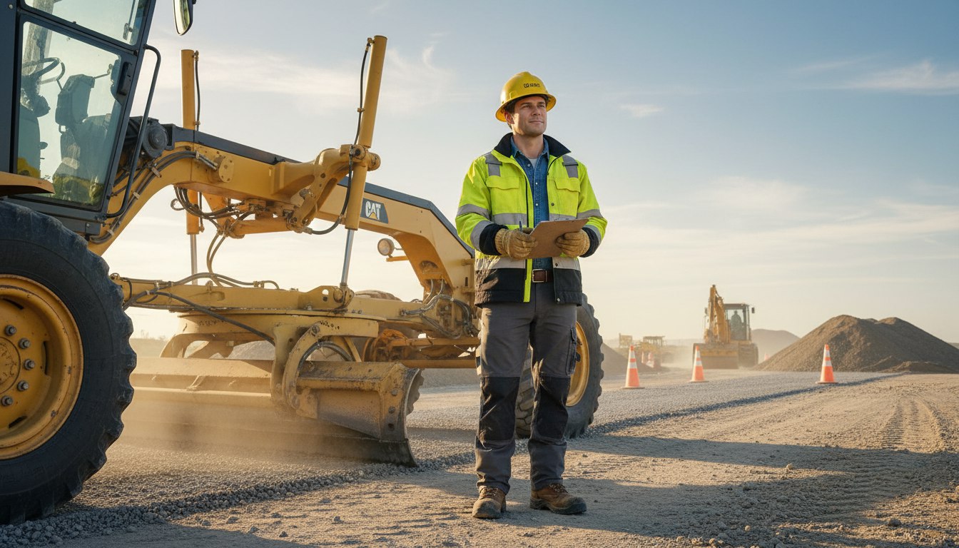 Машинист автогрейдера категории "C" 6 разряда